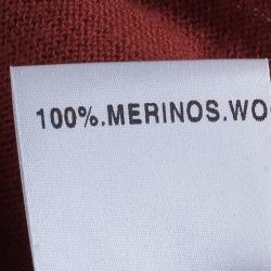 Pre Owned بلوفر كلوي أحمر بدون أكمام S