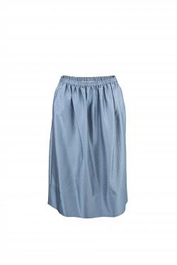 Pre Owned Chloe Silver Quilted Skirt S