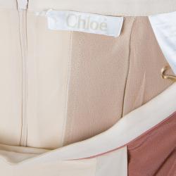 Pre Owned تنورة كلوي شيفون ميدي ألوان L