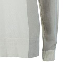 Pre Owned Chloe Neutral Turtleneck Knit Top M