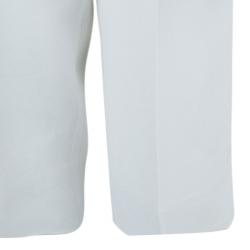 Pre Owned Chloe White Cropped Formal Trousers M