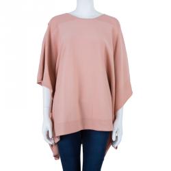 Pre Owned Chloe Salmon Pink Poncho Top M