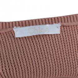 Pre Owned Chloe Salmon Pink Poncho Top M