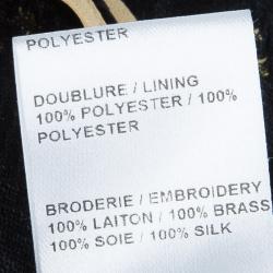 Pre Owned Chloe Black Gold Detail Top M