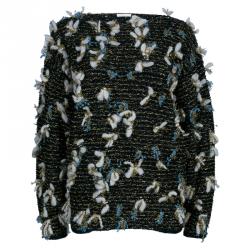 Pre Owned Chloe Lurex Metallic Knit Sweater S