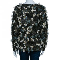 Pre Owned Chloe Lurex Metallic Knit Sweater S