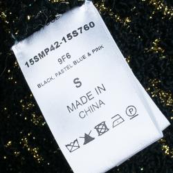 Pre Owned Chloe Lurex Metallic Knit Sweater S