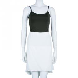Chloe White A-Line Skirt L