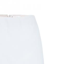 Chloe White A-Line Skirt L