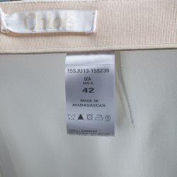 Chloe White A-Line Skirt L