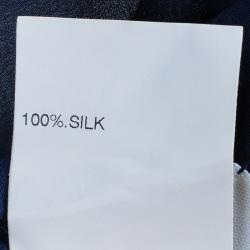 مملوكة مسبقًا Chloe Navy Blue Embellished Long Sleeve Top S