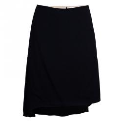 Chloe Black Crepe Skirt L