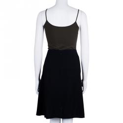 Chloe Black Crepe Skirt L