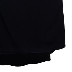 Chloe Black Crepe Skirt L