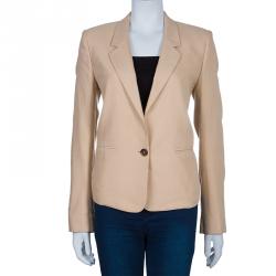 Pre Owned Chloe Beige Fitted Blazer M
