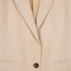 Pre Owned Chloe Beige Fitted Blazer M