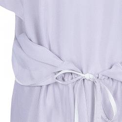 Pre Owned Chloe Grey Silk Butterfly Sleeve Dress M