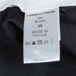 Pre Owned Chloe Black Wide Leg Trousers S