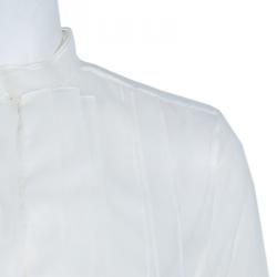 Pre Owned قميص كلوي أورغانزا أبيض S