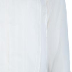 Pre Owned قميص كلوي أورغانزا أبيض S