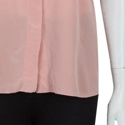 Chloe Blush Pink Silk Top M