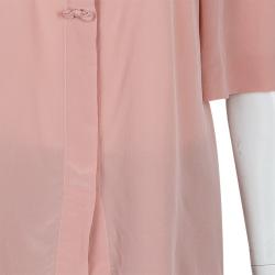 Chloe Blush Pink Silk Top M