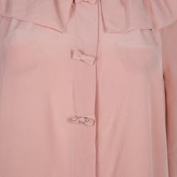 Chloe Blush Pink Silk Top M