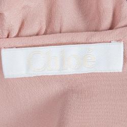 Chloe Blush Pink Silk Top M