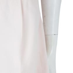 Pre Owned Chloe Powder Pink Multicolor Fringed Waistband Detail Shorts M