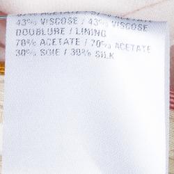 Pre Owned Chloe Powder Pink Multicolor Fringed Waistband Detail Shorts M