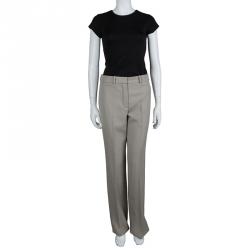  Chloe Beige Wool Trousers M
