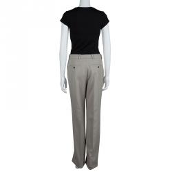  Chloe Beige Wool Trousers M