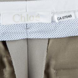  Chloe Beige Wool Trousers M