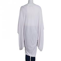 Pre Owned Chloe Pink Jersey Smocking Detail Kaftan Top M