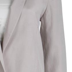 Chloe Beige Notched Collar Tailored Blazer M