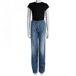 Chloe Indigo Light Wash Denim Flared Jeans M
