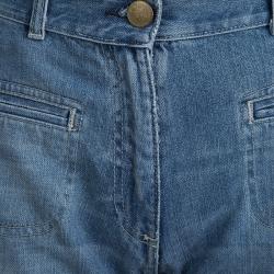 Chloe Indigo Light Wash Denim Flared Jeans M