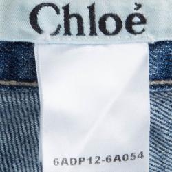 Chloe Indigo Light Wash Denim Flared Jeans M