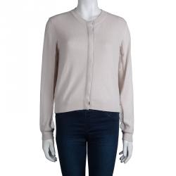 Chloe Blush Pink Cashmere Knit  Cardigan M