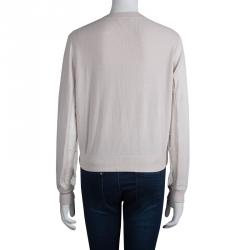 Chloe Blush Pink Cashmere Knit  Cardigan M