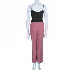 Pre Owned Chloe Pink Cropped Trousers M