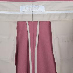 Pre Owned Chloe Pink Cropped Trousers M
