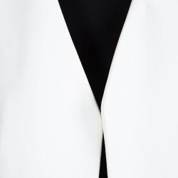 Chloe White Faux Double Layer Blazer M