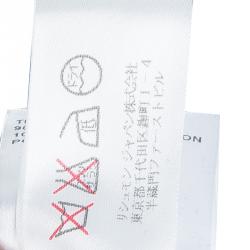 Pre Owned Chloe Blue Washed Indigo Knit Kangaroo Pocket Hooded Oversized Poncho XS/S