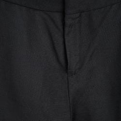 Pre Owned Chloe Black Linen High Waist Culottes S