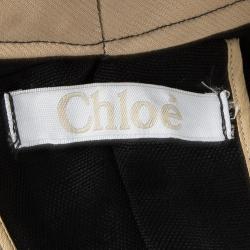 Pre Owned Chloe Black Linen High Waist Culottes S