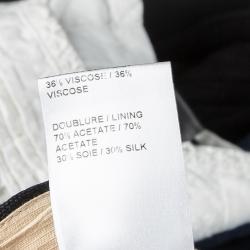 Pre Owned Chloe Black Linen High Waist Culottes S