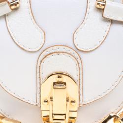 Pre Owned Chloe White Leather Chain Pouch
