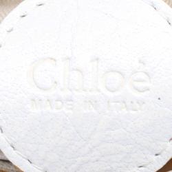 Pre Owned Chloe White Leather Chain Pouch