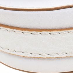 Pre Owned Chloe White Leather Chain Pouch